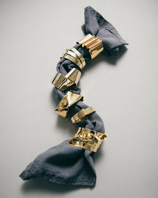 Shield Cuff Bracelet – Hand-Fabricated Brass with Adjustable Fit