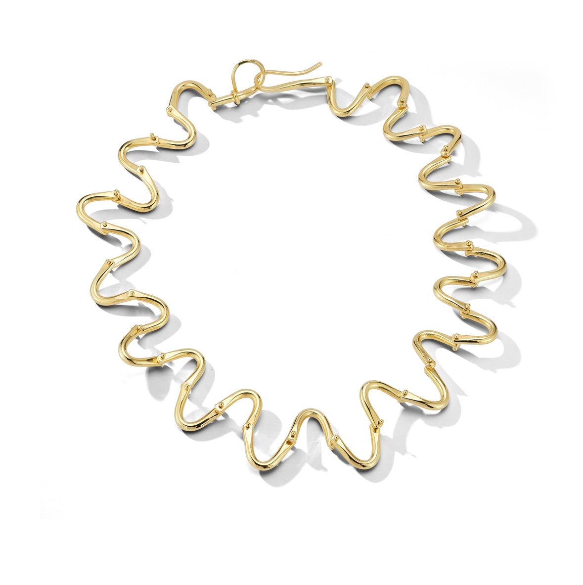 It Happens in Threes – Kinetic Brass Earrings