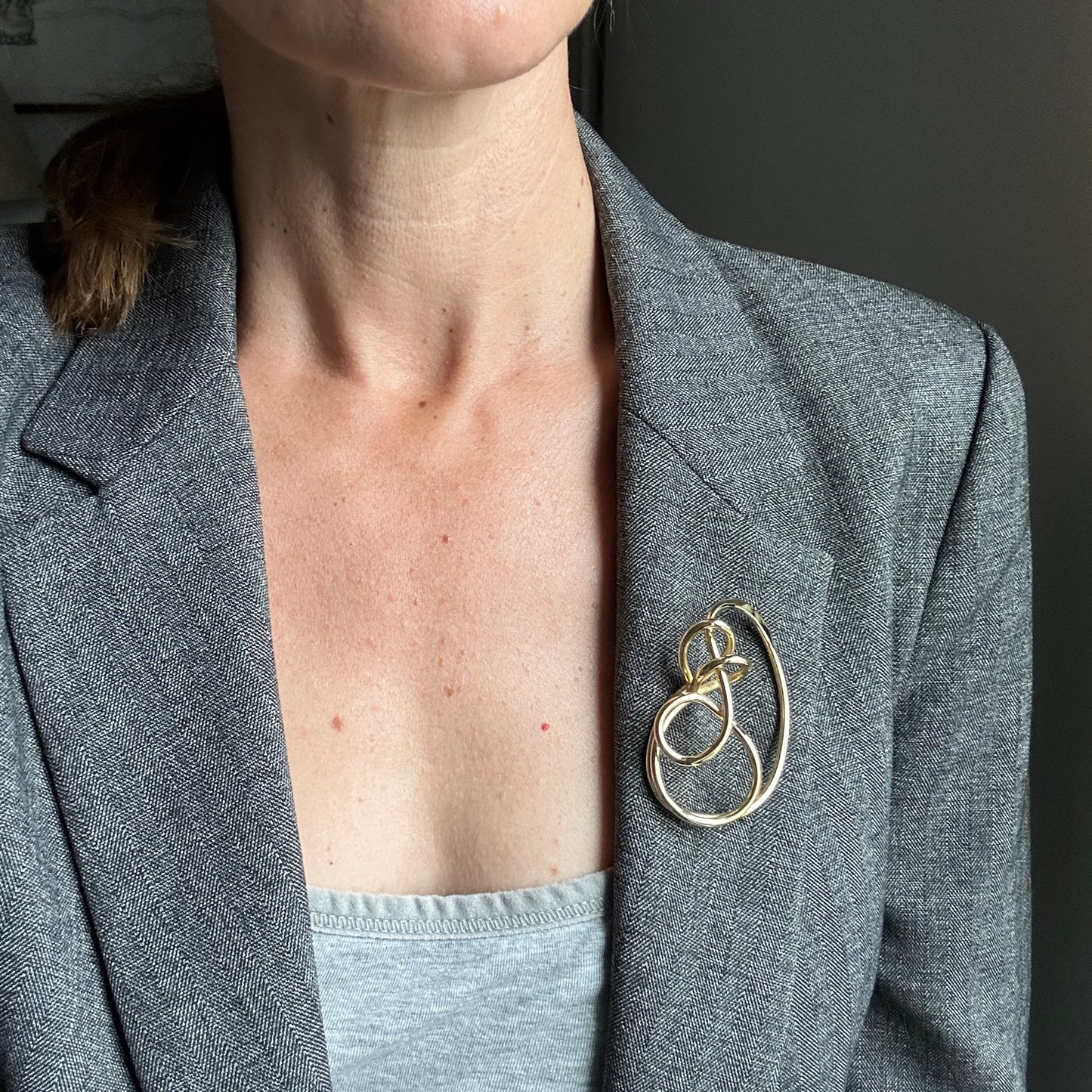 Klee Pin – Abstract Portrait Brooch