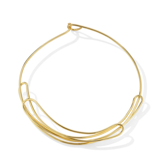 Entwine - loop wire collar necklace