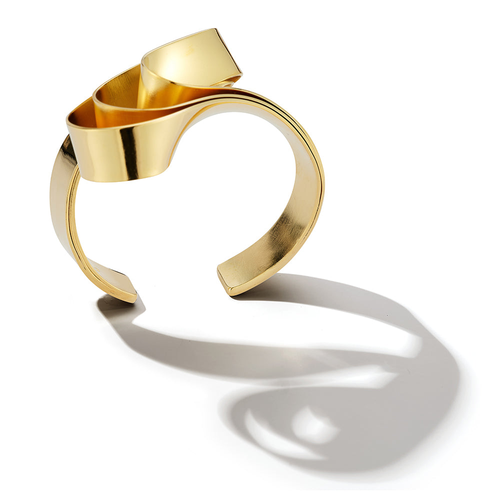 Raqs Cuff Bracelet – Fluid Brass Design