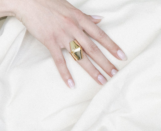 Bowtie Ring – Hand-Fabricated Ribbon Form