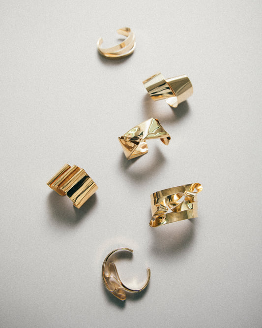Raqs Cuff Bracelet – Fluid Brass Design