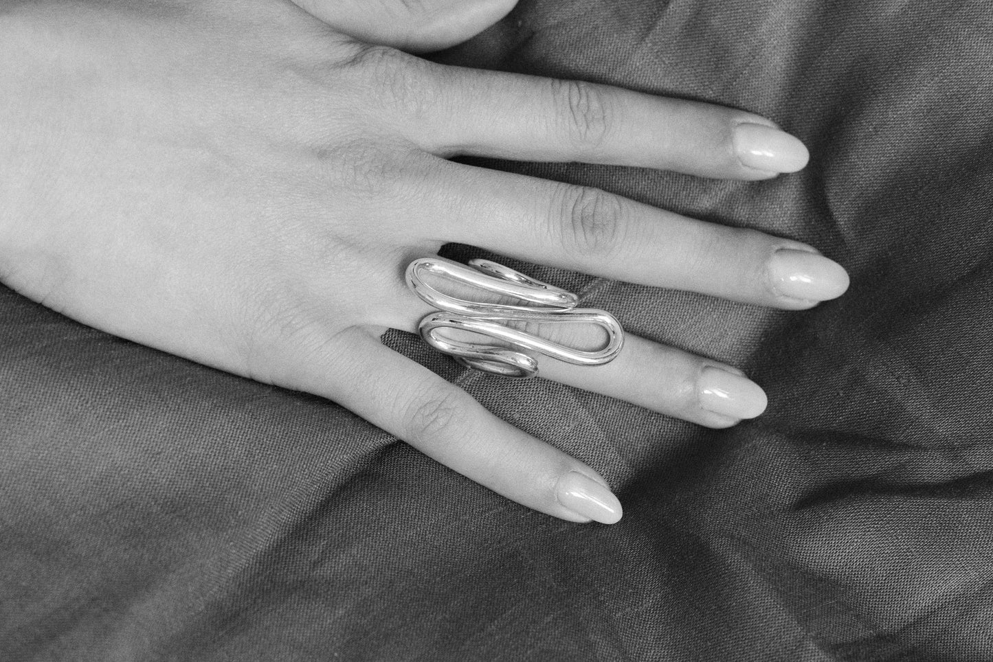 Flow Ring – Freeform Handcrafted Sterling Silver Design