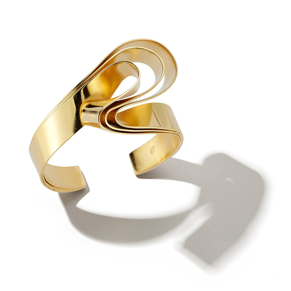 Raqs Cuff Bracelet – Fluid Brass Design