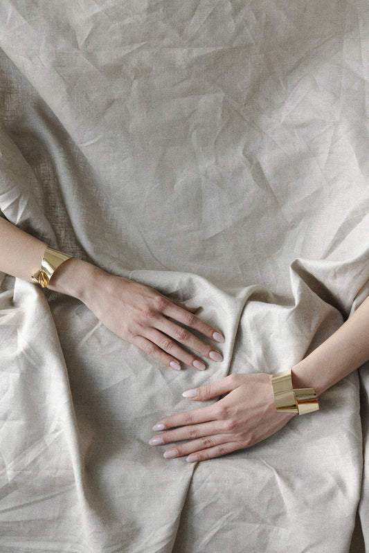 Rivers Cuff Bracelet – Twisted Brass Statement from the Brass Band Collection