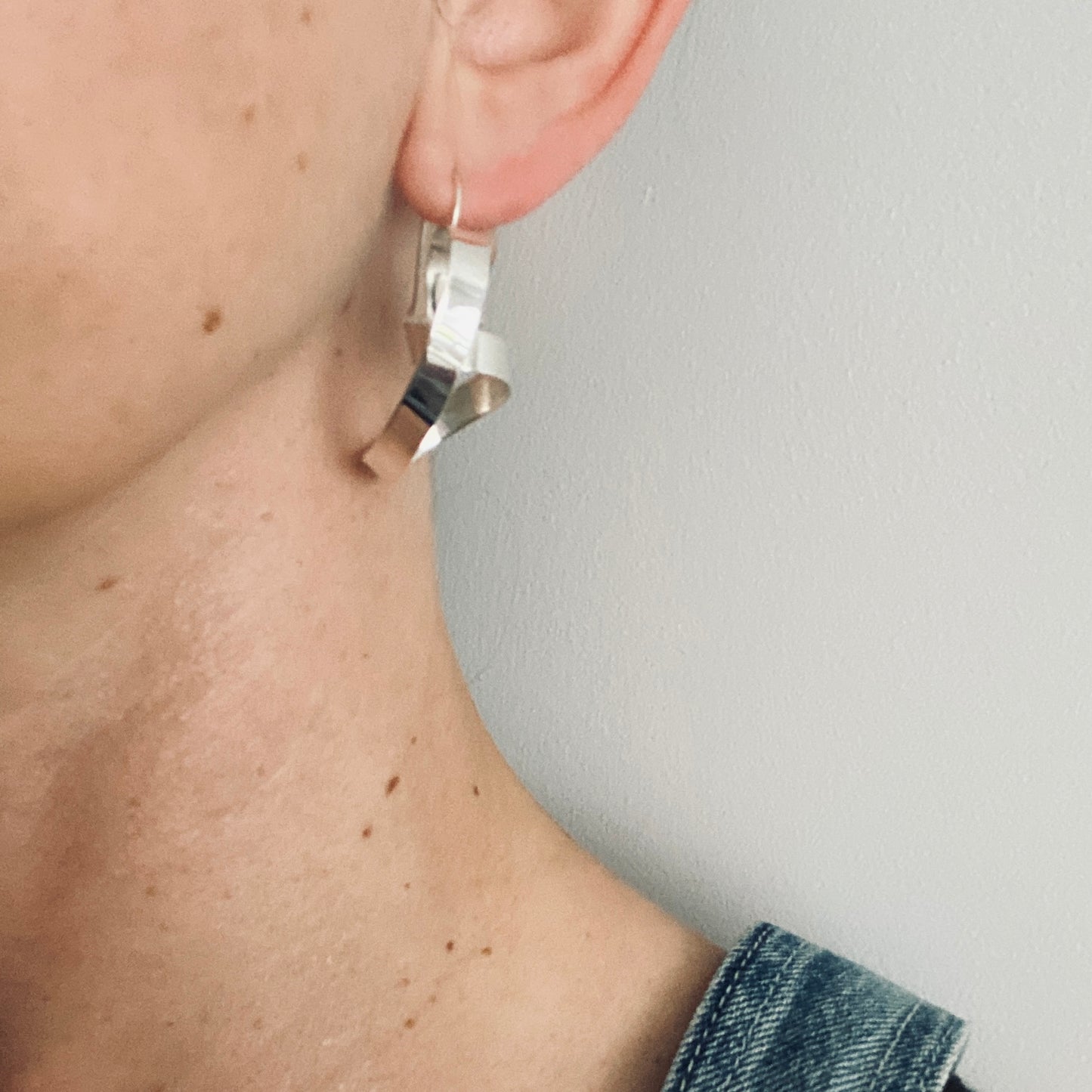 Rollercoaster Earrings – Dynamic Wrapped Sterling Silver Design
