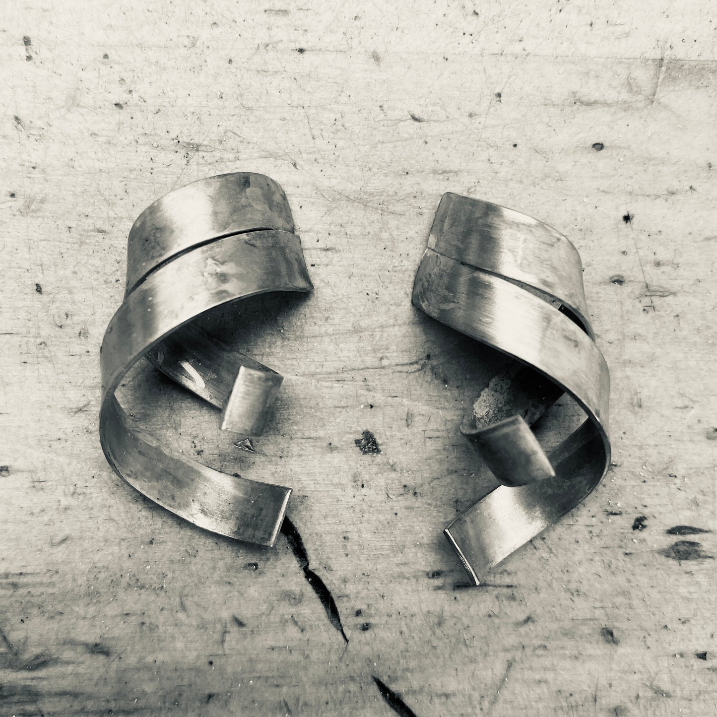 Fork in the Road Earrings – Dual Loop Design