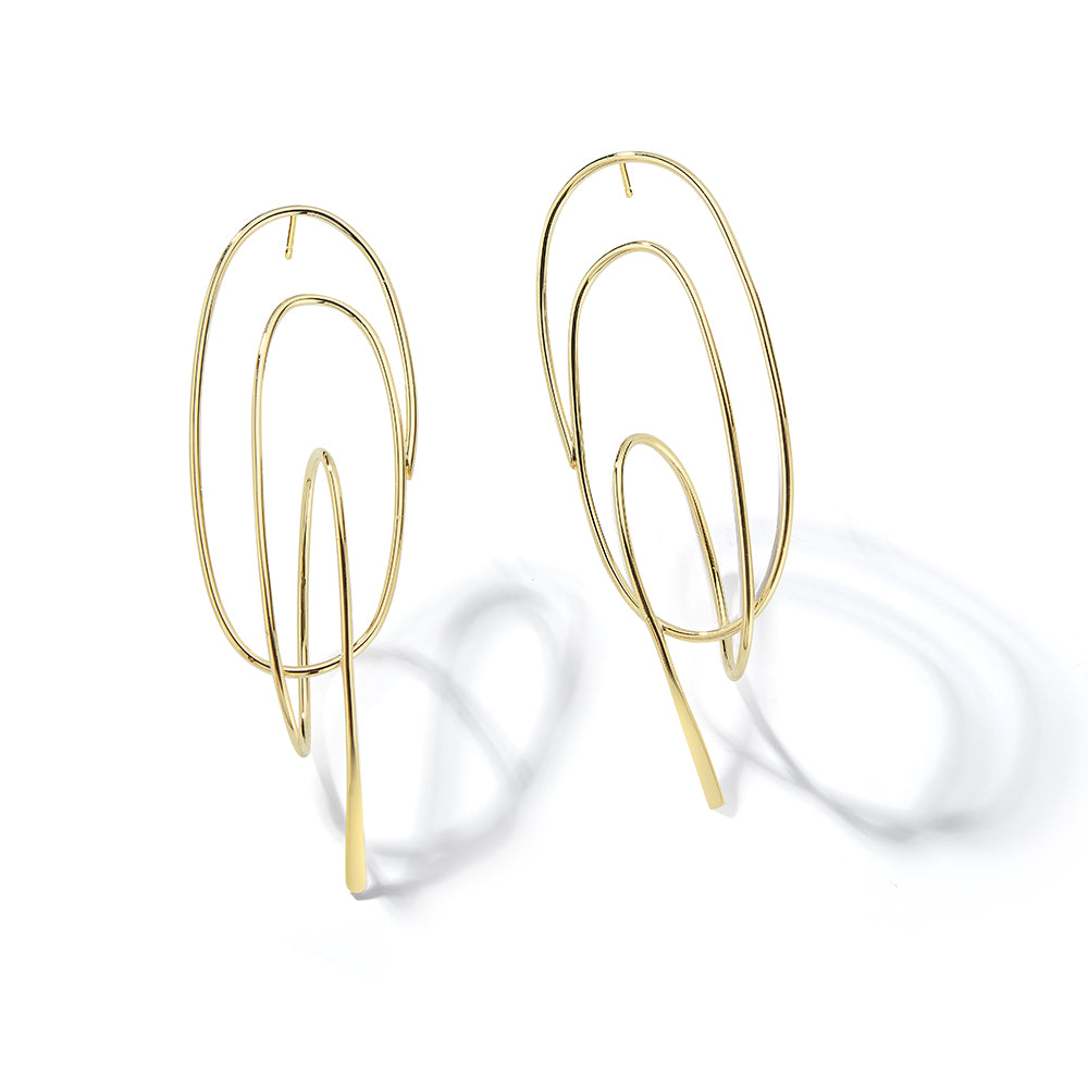 Spiral Earrings – Lightweight Coiled Wire Design