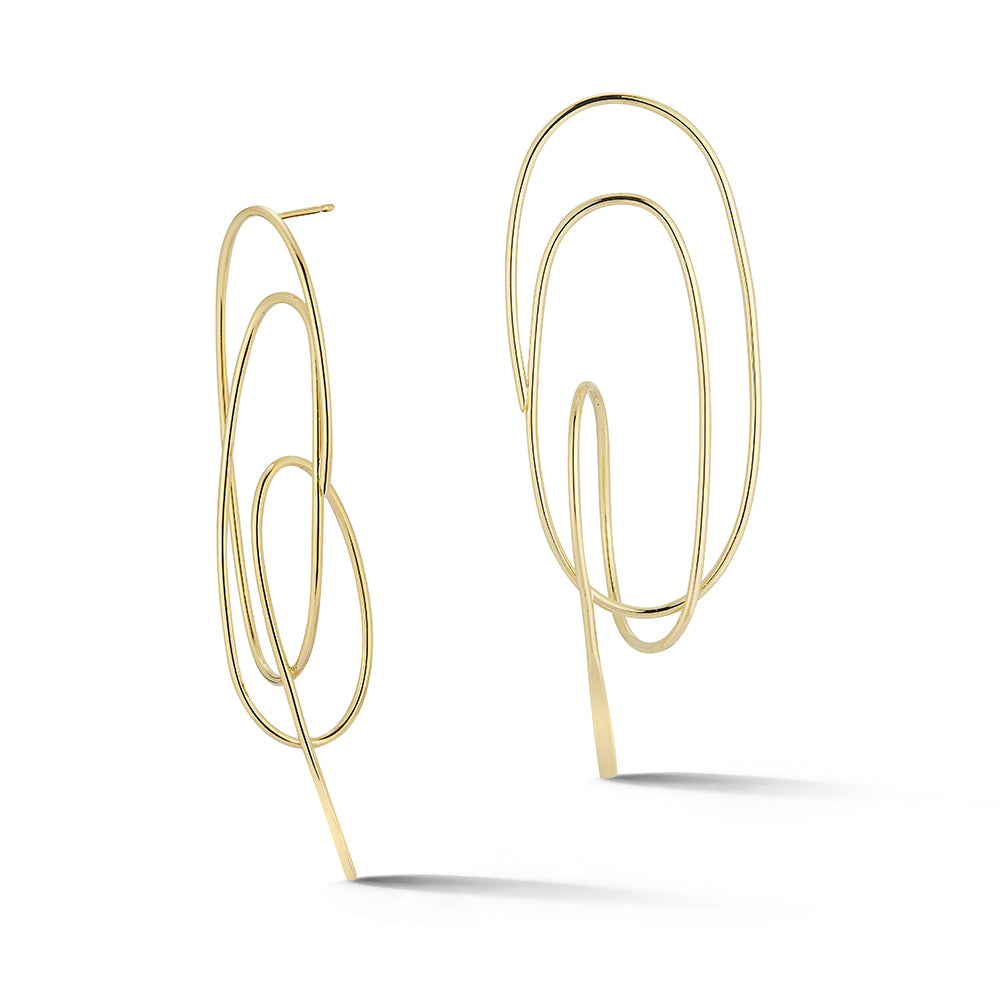 Spiral Earrings – Lightweight Coiled Wire Design
