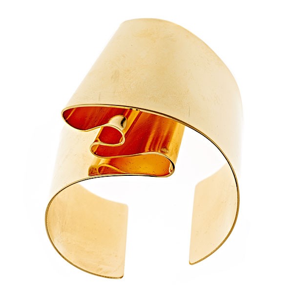 Double Fold © Cuff Bracelet – Bold Folded Brass Statement