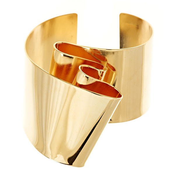 Double Fold © Cuff Bracelet – Bold Folded Brass Statement