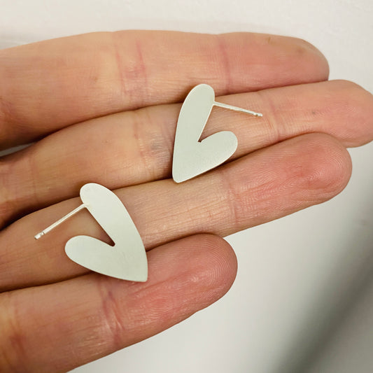 Heart Stud Earrings – Let's Embrace Collection