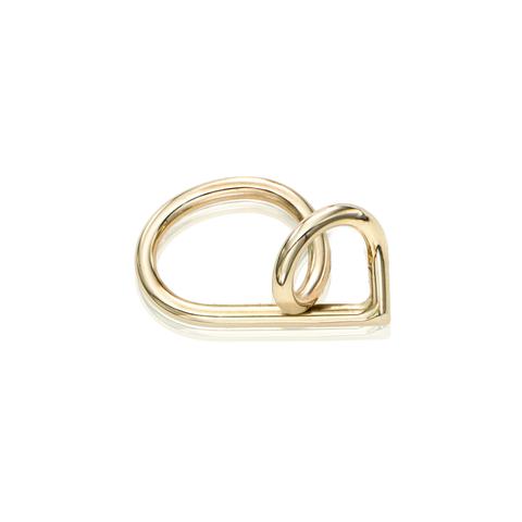 Verse 2 Gold Stud Earring – Sculptural 14k Wire Form
