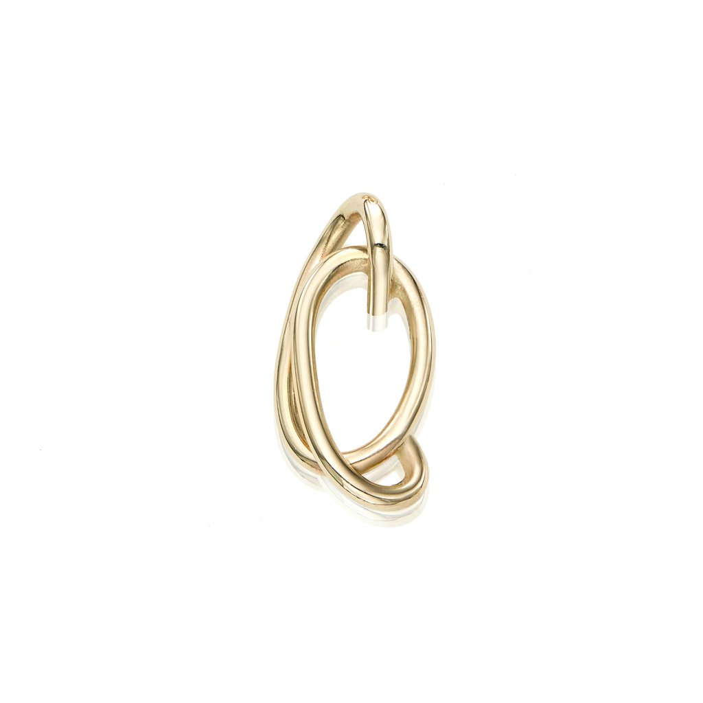 Verse 3 Gold Stud Earring – Sculptural 14k Wire Form