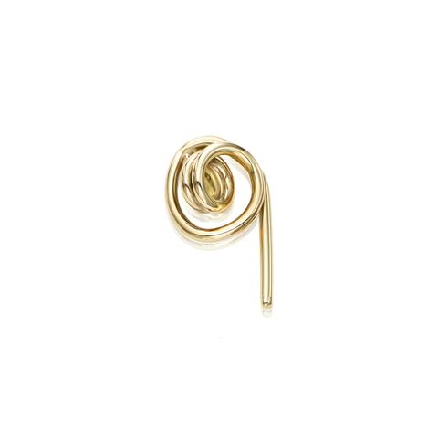 Verse 4 Gold Stud – Sculptural 14k Wire Form