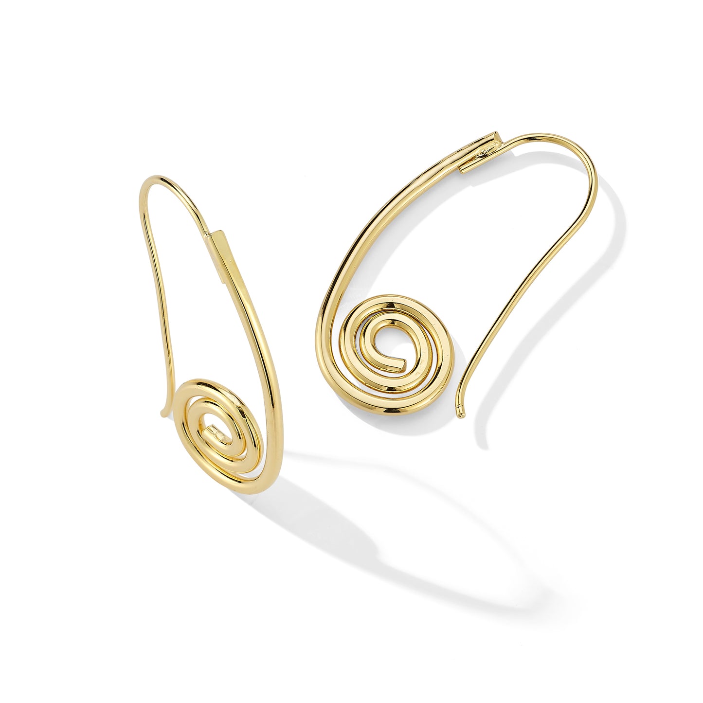 Koru Earrings – Brass Curl Inspired by Nature
