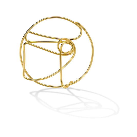 Horus of Esna Brooch – Wire Sculpture Inspired by Ancient Architecture
