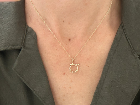 Awww-Closure – Versatile 14k Gold Charm Necklace