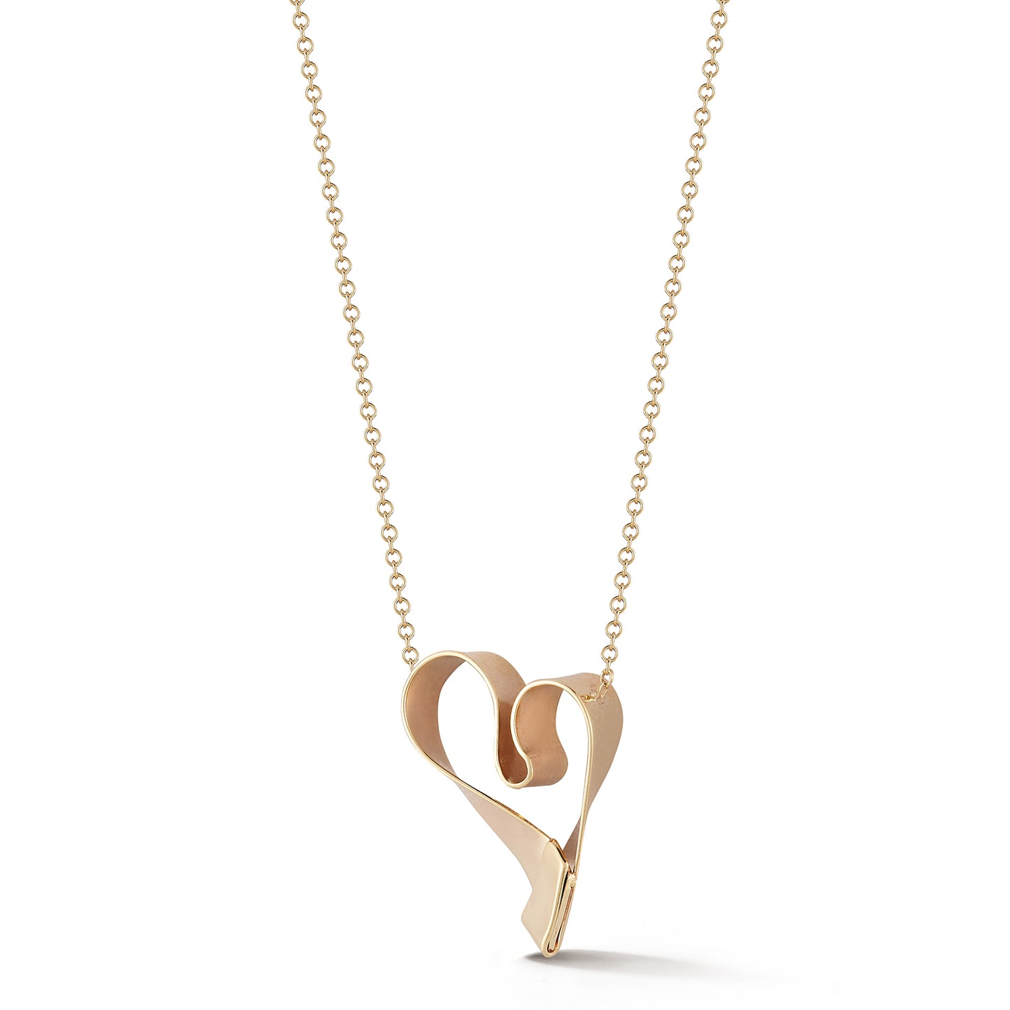 Heart of Gold – Hand-Folded 14k Gold Pendant
