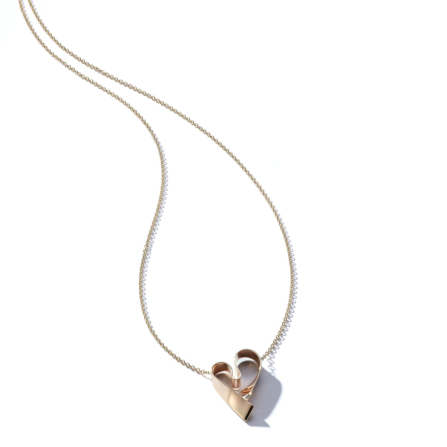 Heart of Gold – Hand-Folded 14k Gold Pendant