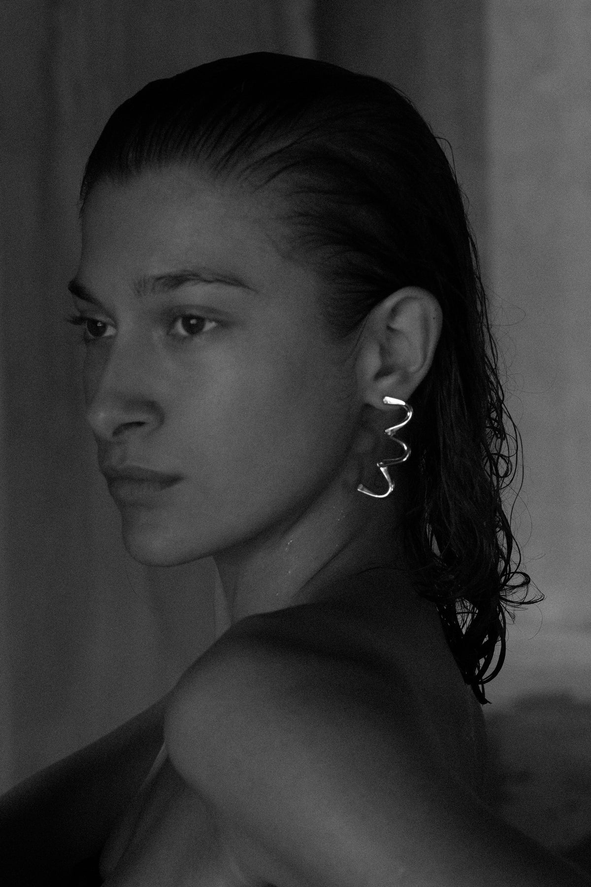 It Happens in Threes – Kinetic Brass Earrings
