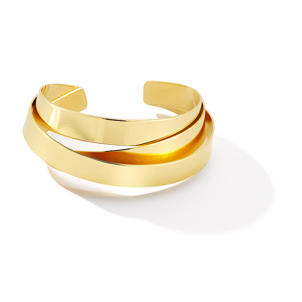 Orbit Cuff Bracelet – Minimal Layered Cuff
