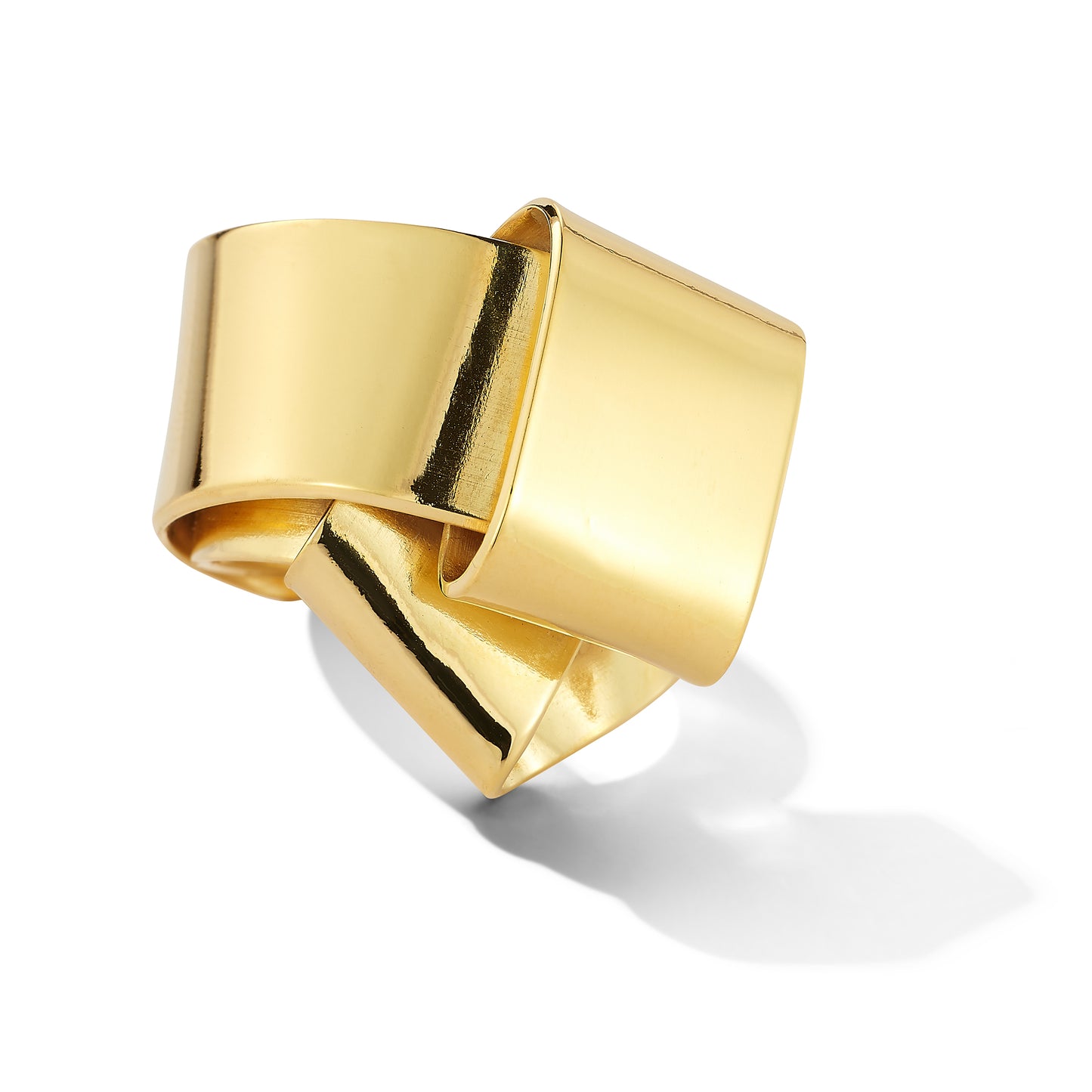 Stacked Ring- Sculptural Folded Alternative Cocktail Ring
