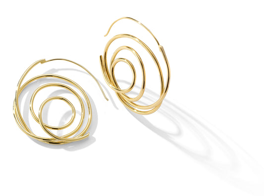 Whirlwind Earrings – Contemporary Wire Hoops