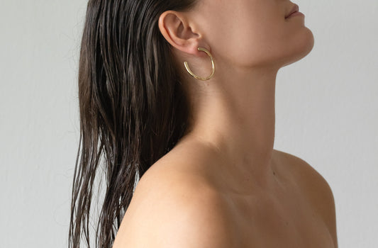 Christine Hoop – Handcrafted Bypass Hoop Earrings