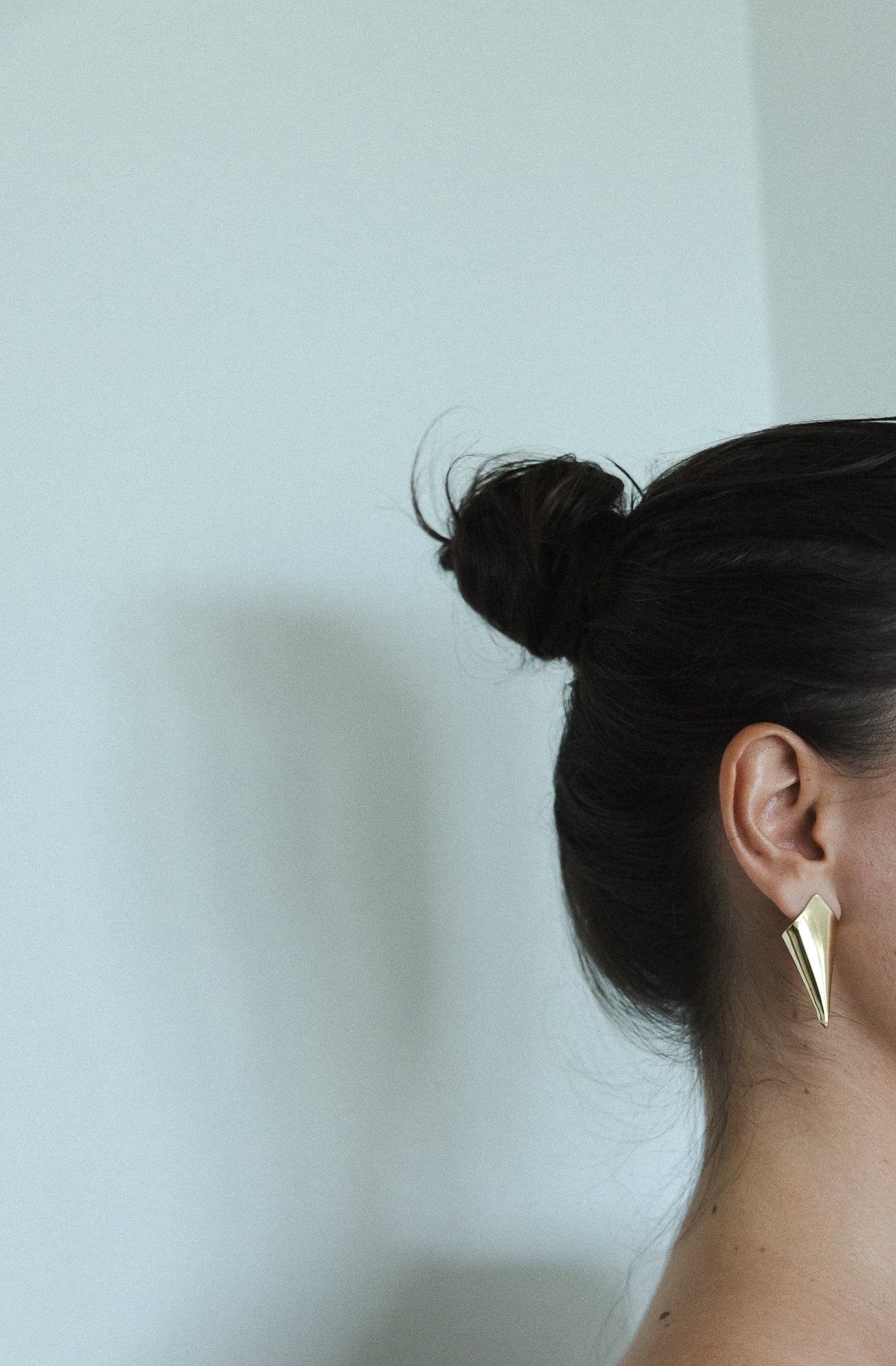 Funnel Post Earring – Architectural Design Inspired by Musical Instruments