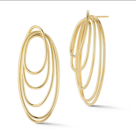 Melodrama Earrings – Oversized Oval Loop Design
