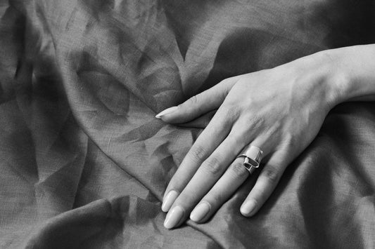 S Ring – Handcrafted Twisted Metal Design