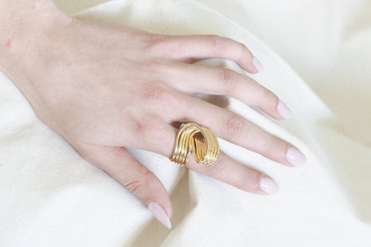 This Way Ring – Hand-Fabricated Brass Wire Design