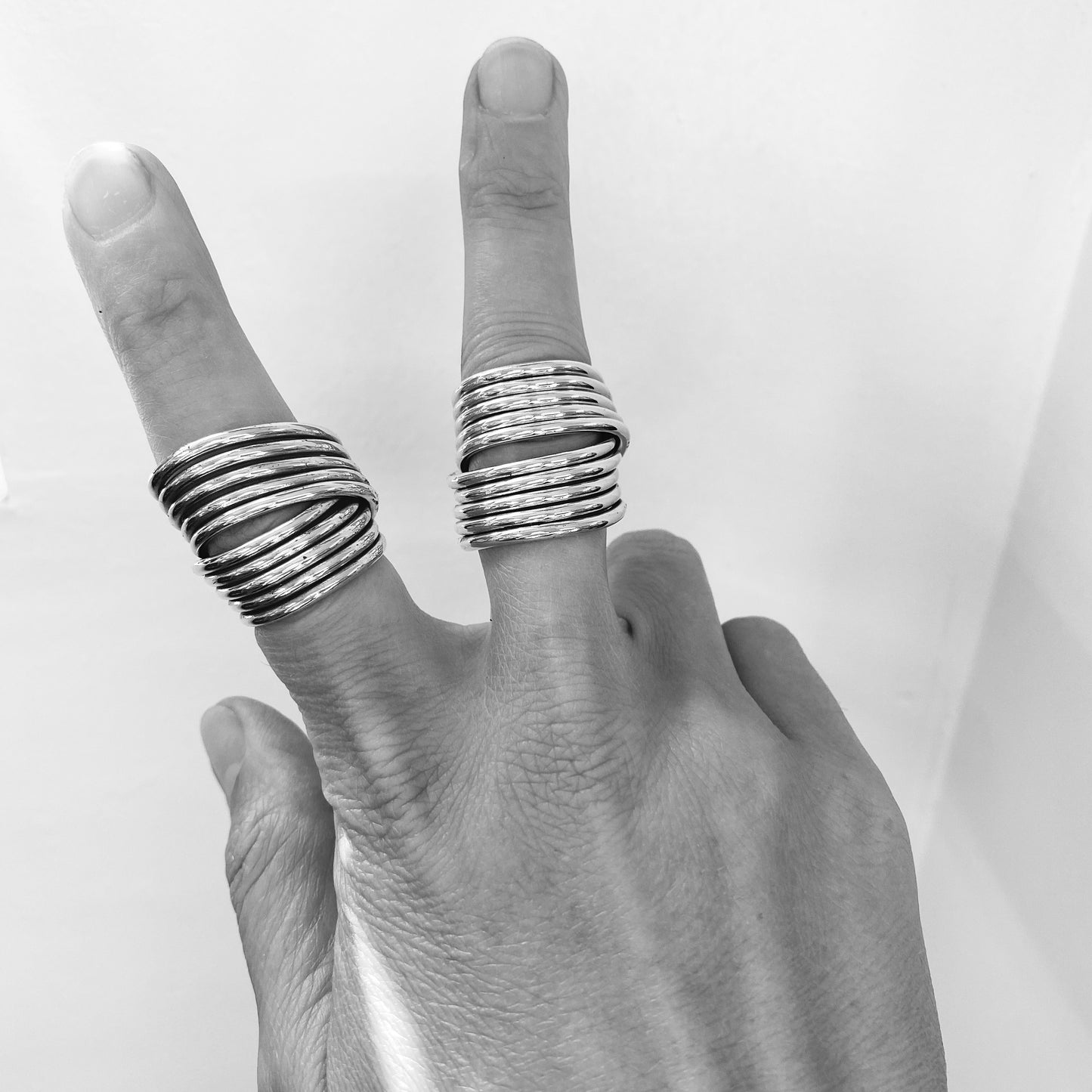 Continuum Ring – Hand-Forged Wire Coil Design