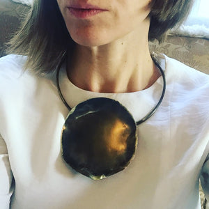 Moon collar necklace