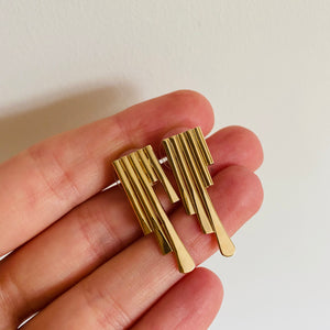 Remnants stud earrings