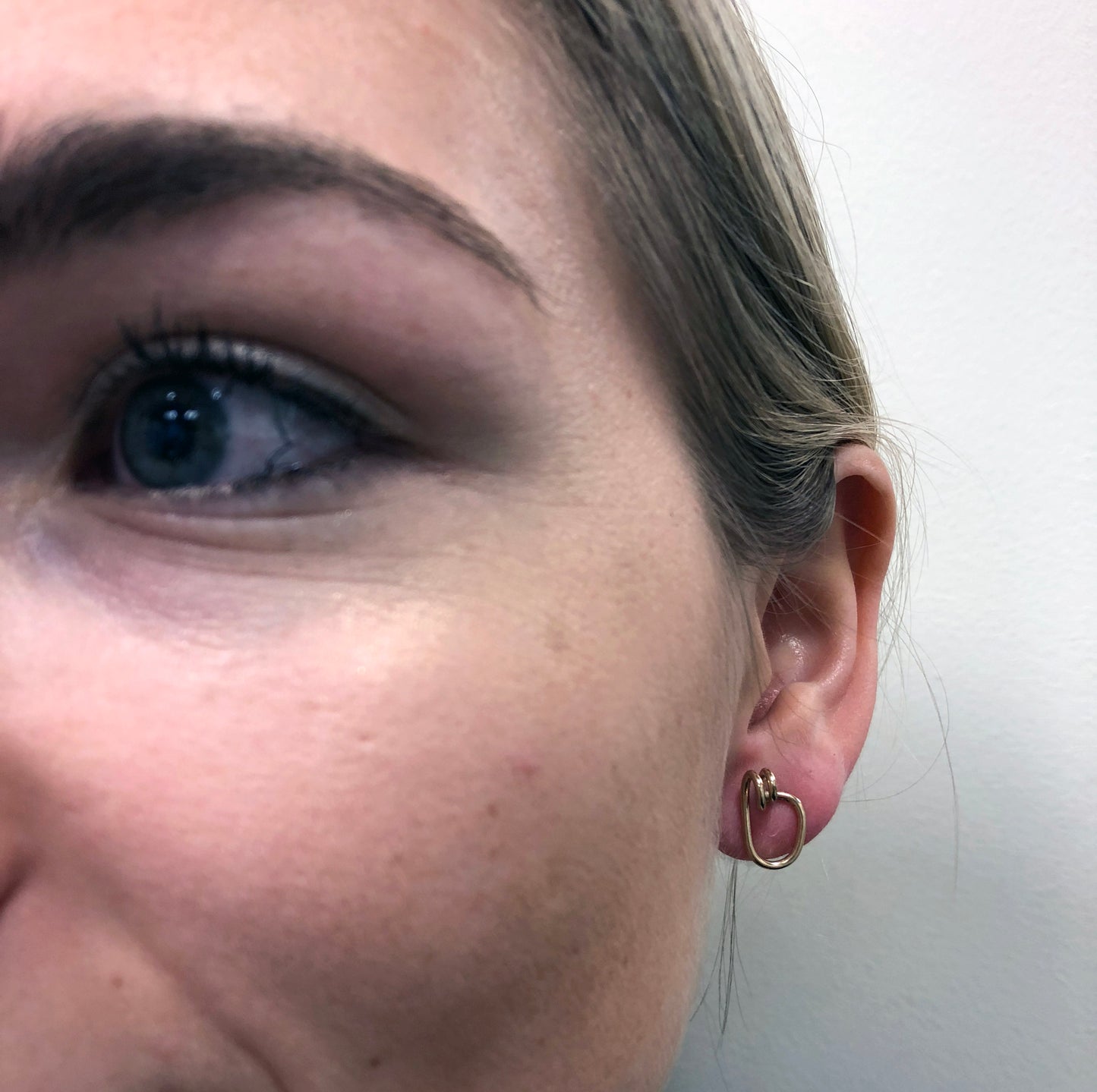 The Verse – Complete Set of Sculptural 14k Gold Stud Earrings