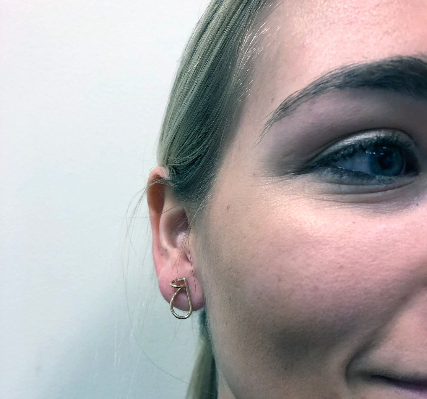 The Verse – Complete Set of Sculptural 14k Gold Stud Earrings