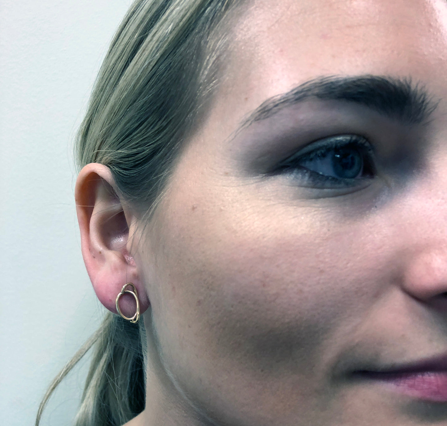 The Verse – Complete Set of Sculptural 14k Gold Stud Earrings