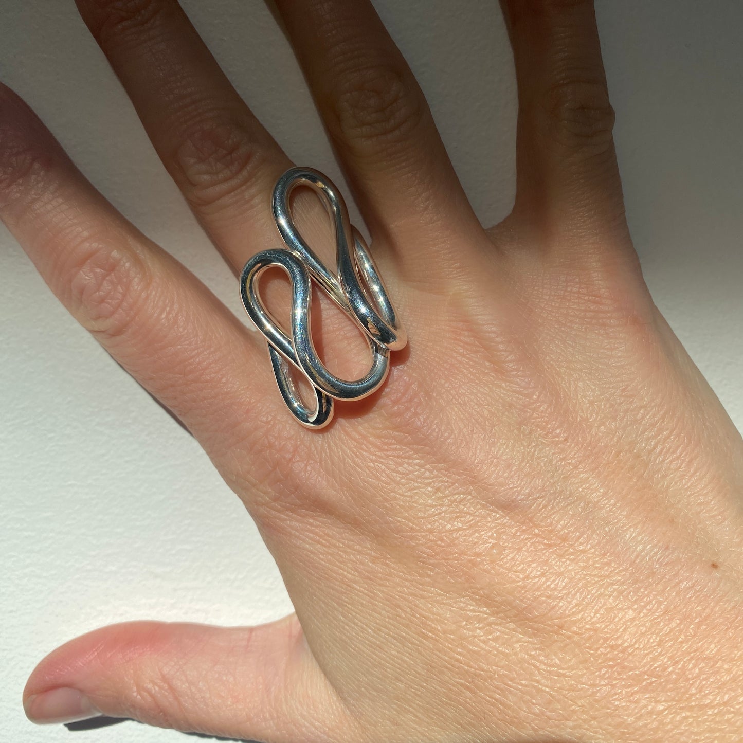 Flow Ring – Freeform Handcrafted Sterling Silver Design