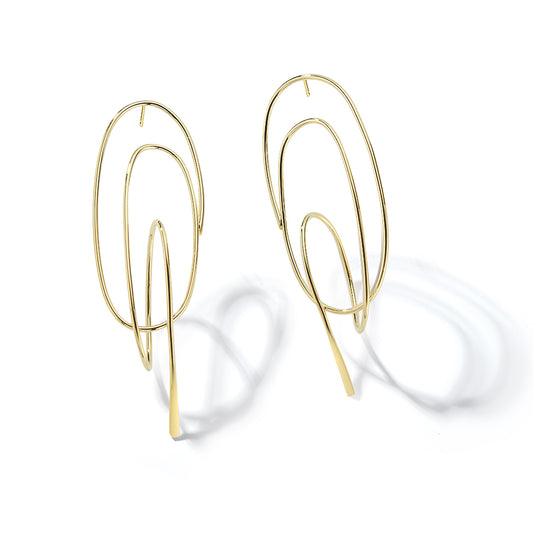 Spiral Earrings – Lightweight Coiled Wire Design