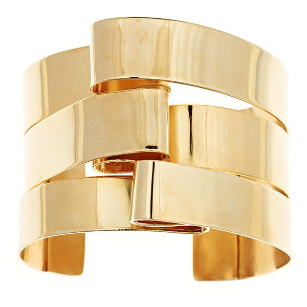 Buckle Up! This cuff bracelet is from the Brass Band Collection. It has been our best seller bracelet since we introduced it in 2013.  ~ made in brass with 14k gold finish   ~ bracelet is 1.5" wide and 2" high  ~ each piece is hand fabricated, which means it is light to wear but can also be adjusted to fit the wrist perfectly.    This bracelet is also available in sterling silver!
