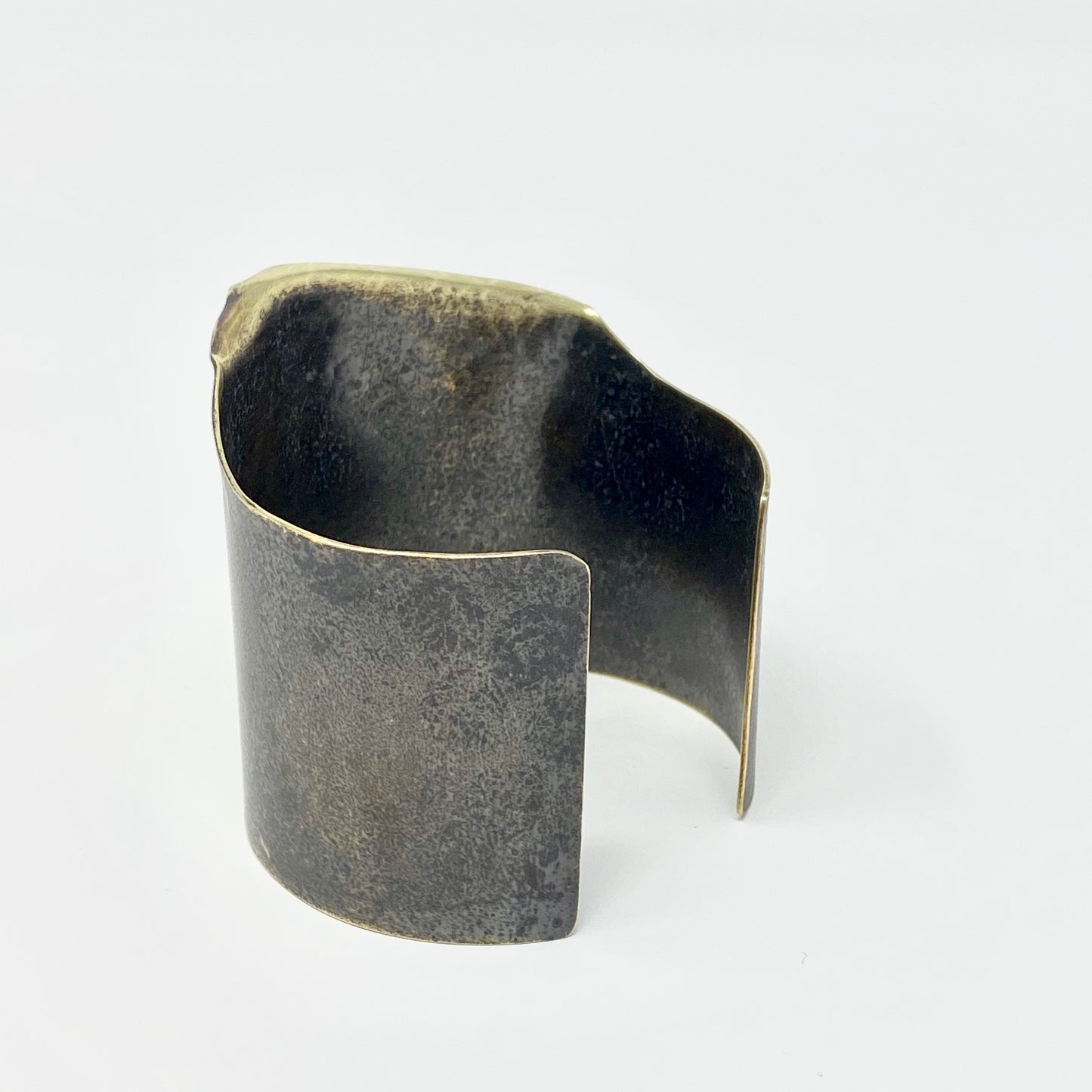 Wither Cuff Bracelet – Hand-Hammered Brass with Patina Finish