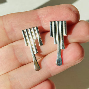 Remnants stud earrings