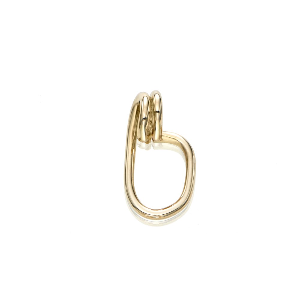 Verse 1 Gold Stud Earring – Sculptural 14k Wire Form