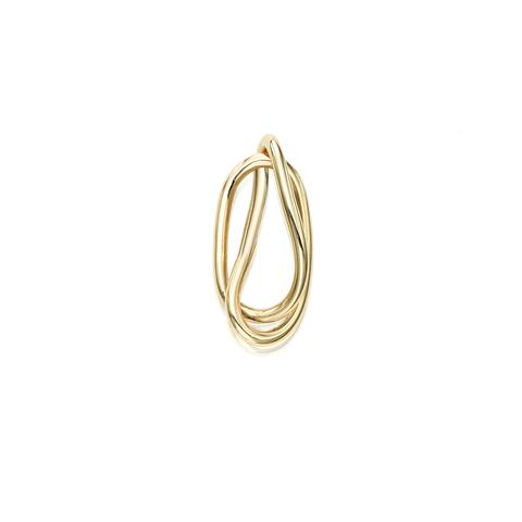 Verse 5 Gold Stud Earring – Sculptural 14k Wire Form
